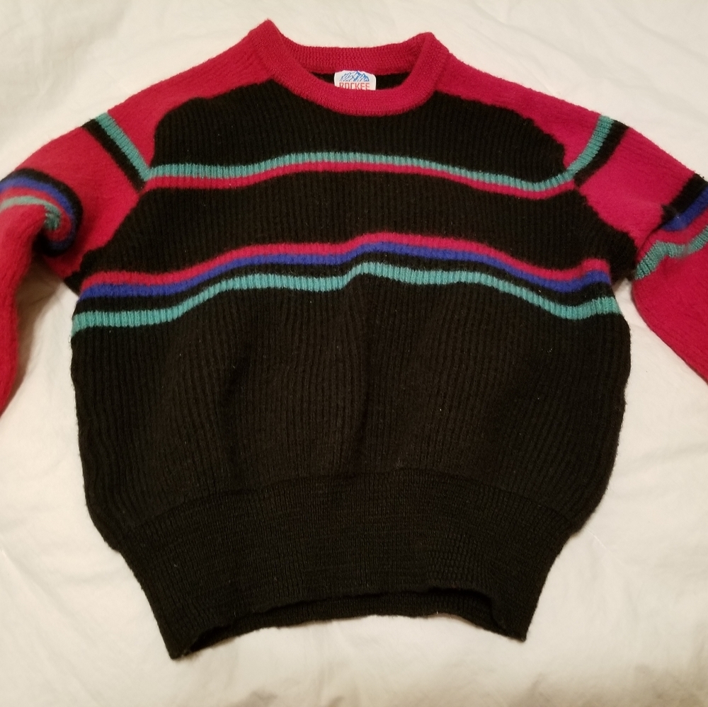 Vintage 100% wool made in USA child Medium Sweater